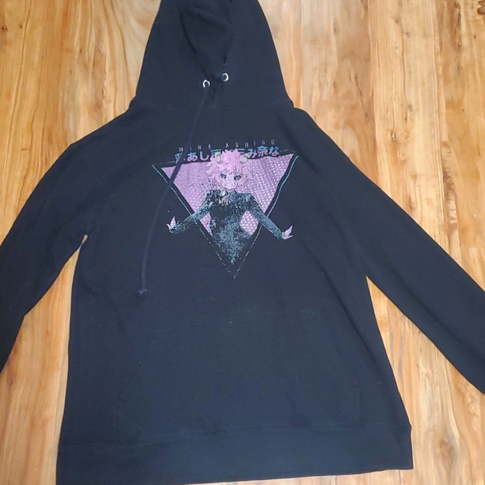 Pink Anime Character Hoodie